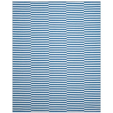 Safavieh Montauk Hand Woven Rectangle Rug- Ivory - Blue- 8 X 10 Ft. MTK715C-8